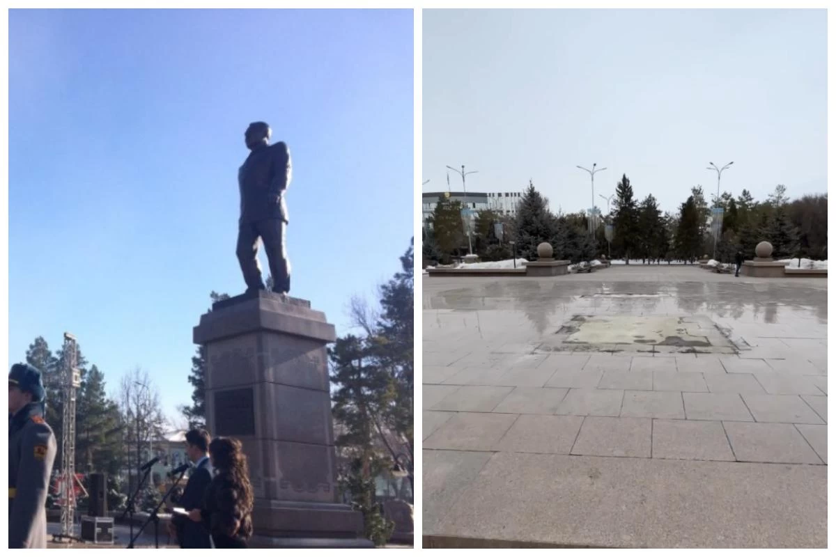 Назарбаев ескерткішінің тұғыры қаланың көркін бұзыпты