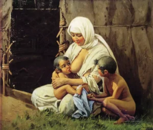 Аналар үйде жалаңаш