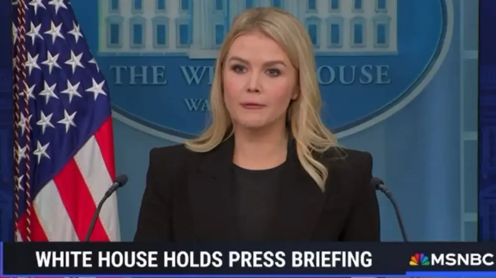 "Қазақстандағы жалған ақпаратпен күресуге - 4,5 млн $ бөлінген" деп Каролин Левитт Байден әкімшілігін айыптады