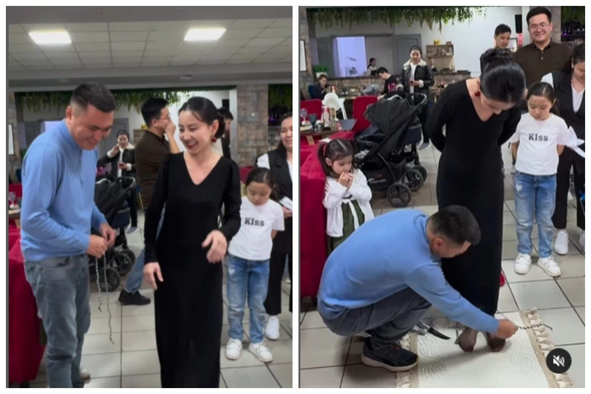 Мәжіліс депутаты Дәулет Мұқаев 38 жастағы көпбалалы ананың тұсауын кесті