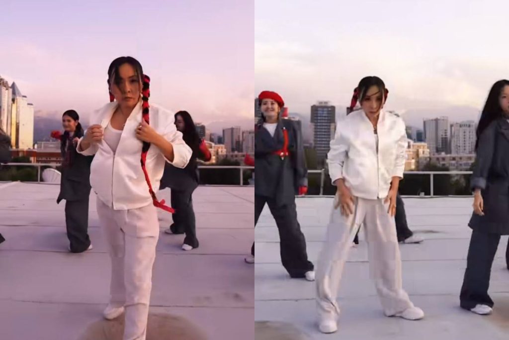 Дина Төлепберген жастармен билеймін деп сынға қалды