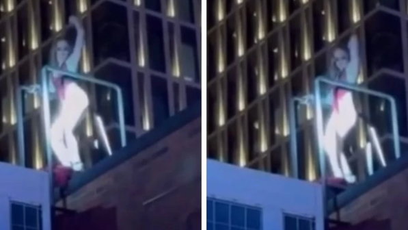 Жартылай жалаңаш қыздар шатырда билеп, "өнер көрсетті"