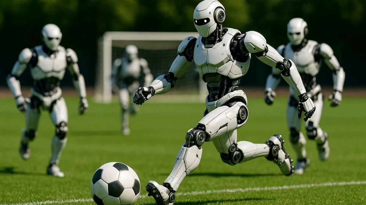 Роботтар футбол ойнап, көрермендерді тәнті етті