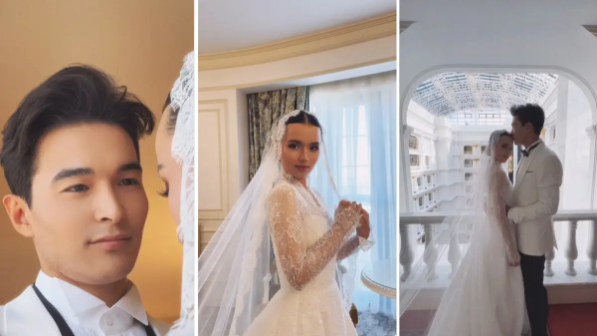 Шымкентте Димаш Құдайбергеннің қарындасының тойы дүркіреп өтті