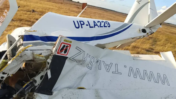 Астана маңындағы ұшақ апатының видеосы тарады