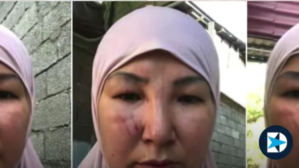 Жұрттан таяқ жеген хиджабты әйел жындыханадан видео жариялады