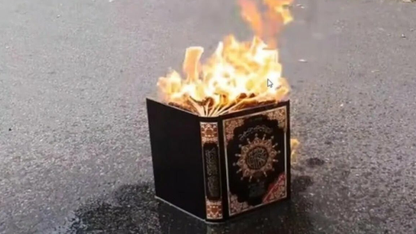 Әзербайжан азамат Құранды өртеп, эстафета бастады (ВИДЕО)