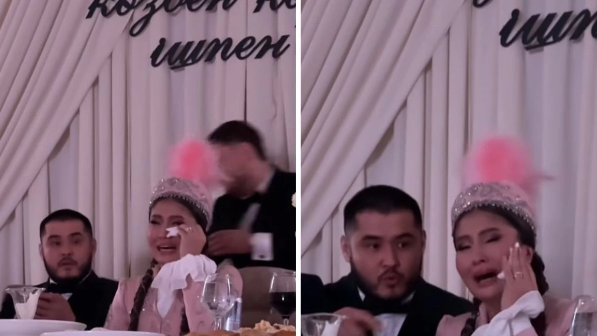 Тойда отырып еңіреп жылаған блогер сынға қалды