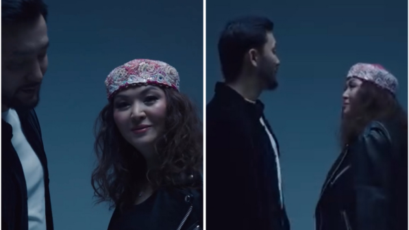 Бағым Мұхитденова жас жігітке жабысып ұятқа қалды