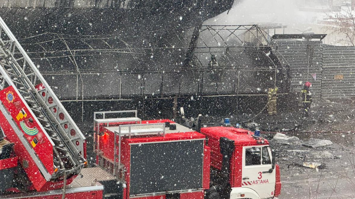 Астанада кинотеатр ғимараты өртенді