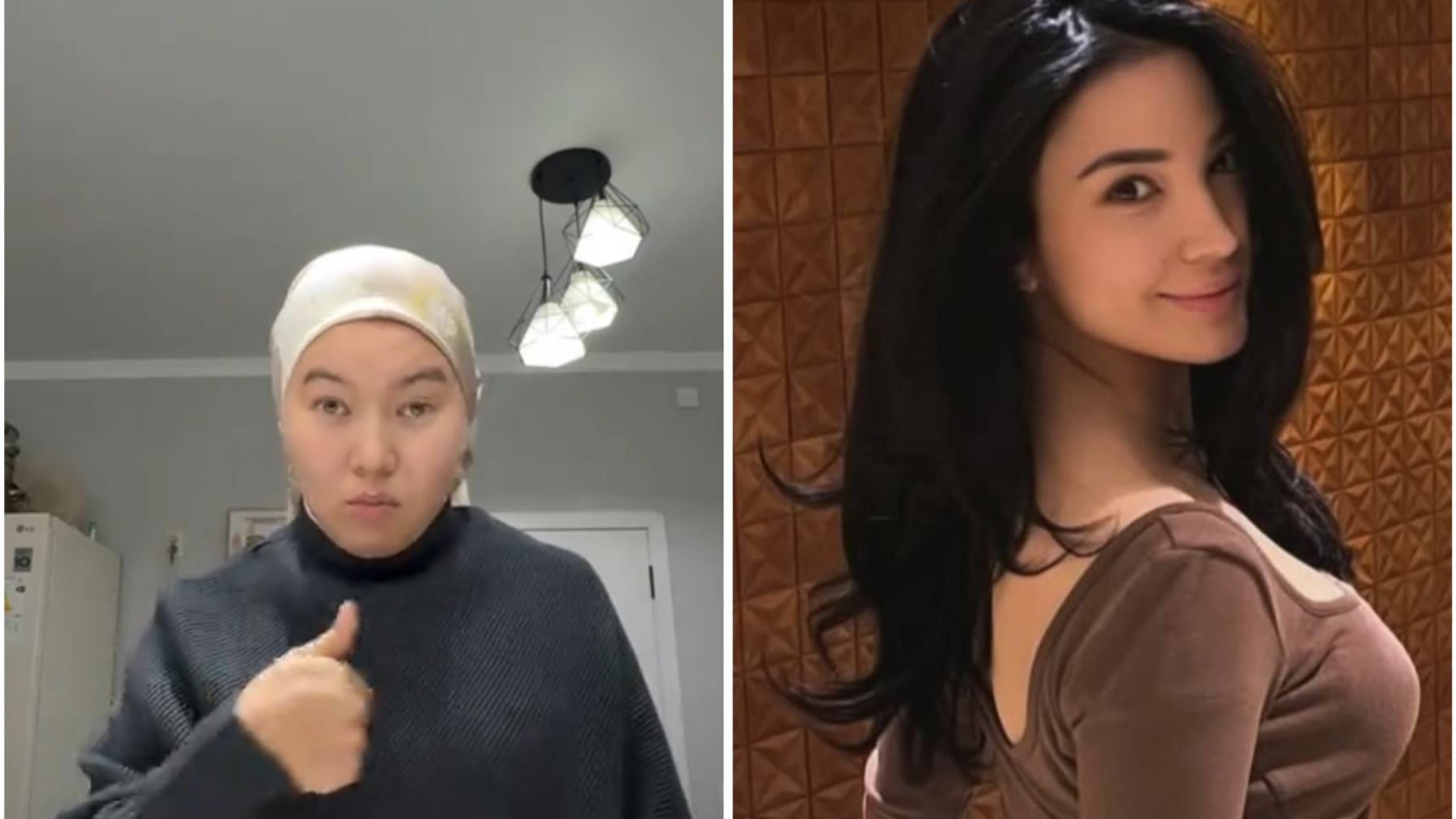 Күйеуін қызғанған орамалдағы  әйел Сабина Мовлаеваға үндеу жасады 