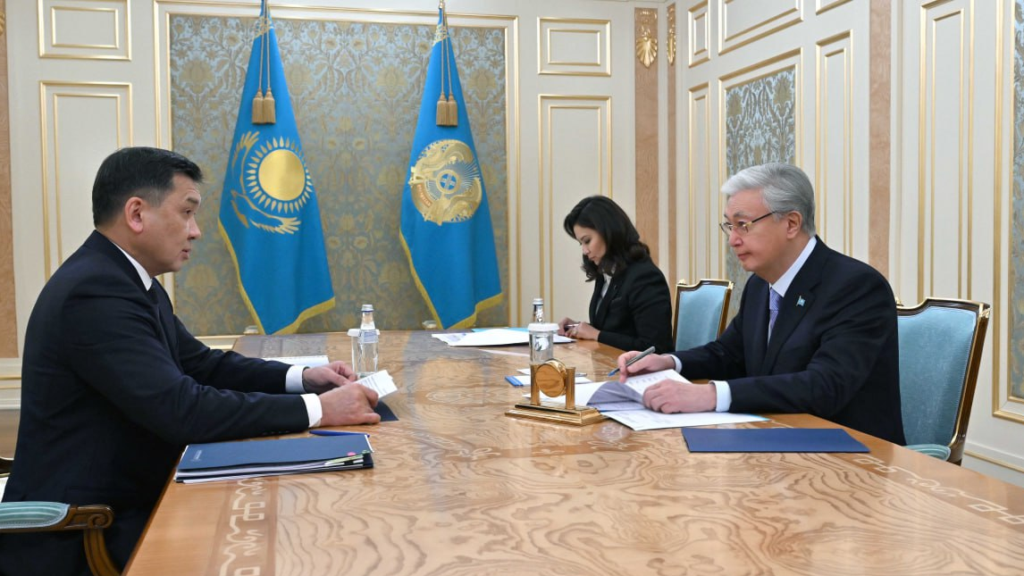 Тоқаев «Қазақстан темір жолы» ҰК» АҚ басқарма төрағасы Талғат Алдыбергеновті қабылдады