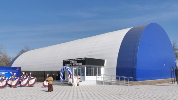 «Қазақмыс» Жамбыл облысындағы екі елді мекенге жаңа спорт кешендерін салып берді 