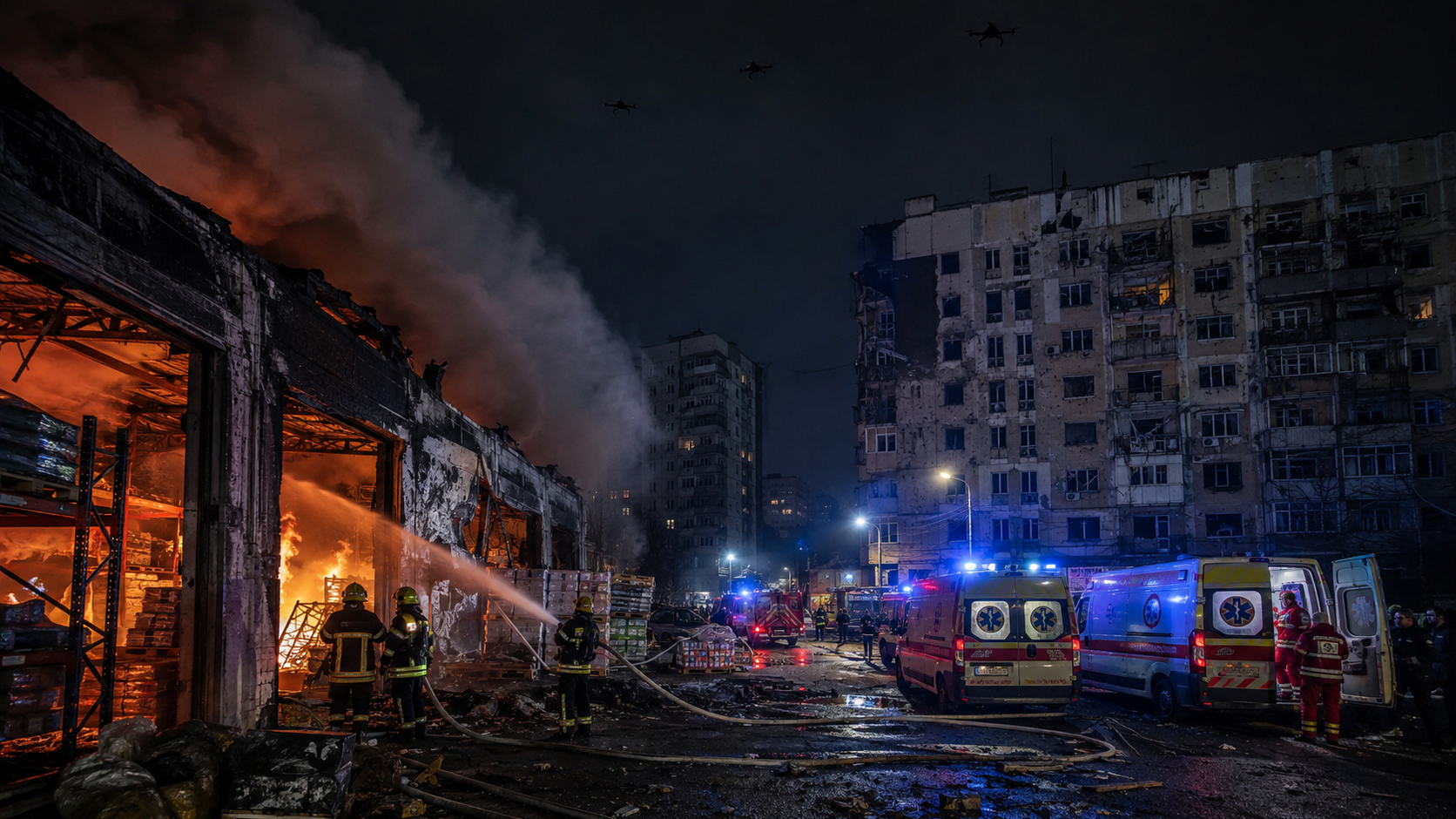 Ресейдің Киевке жойқын соққысы: қаза тапқандар саны 17-ге жетті