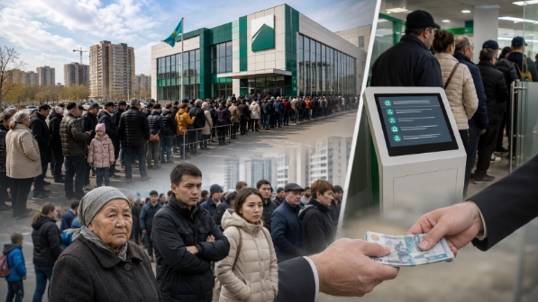 Баспана кезегі сатылған: «Отбасы банк» қызметкерлері ақшаға кезек жылжытып, жалған табыс анықтамаларын жасаған