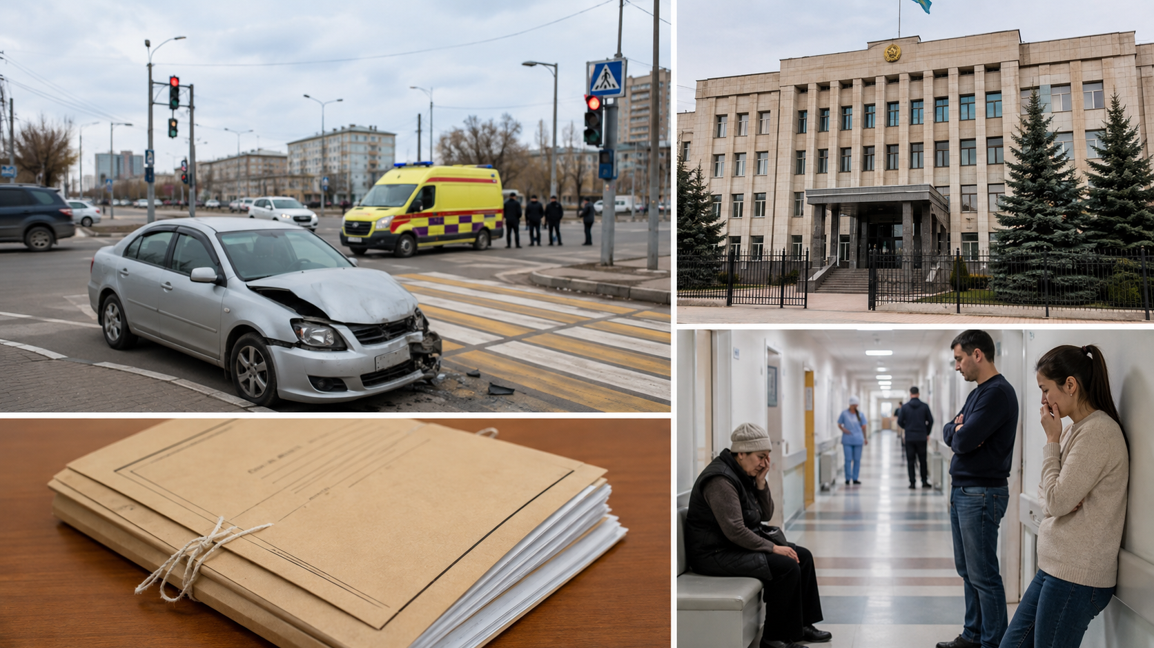 Прокуратура қызметкері қатысқан жол апаты: жансақтауда жатқан әйелдің отбасы тергеуге күмән келтірді