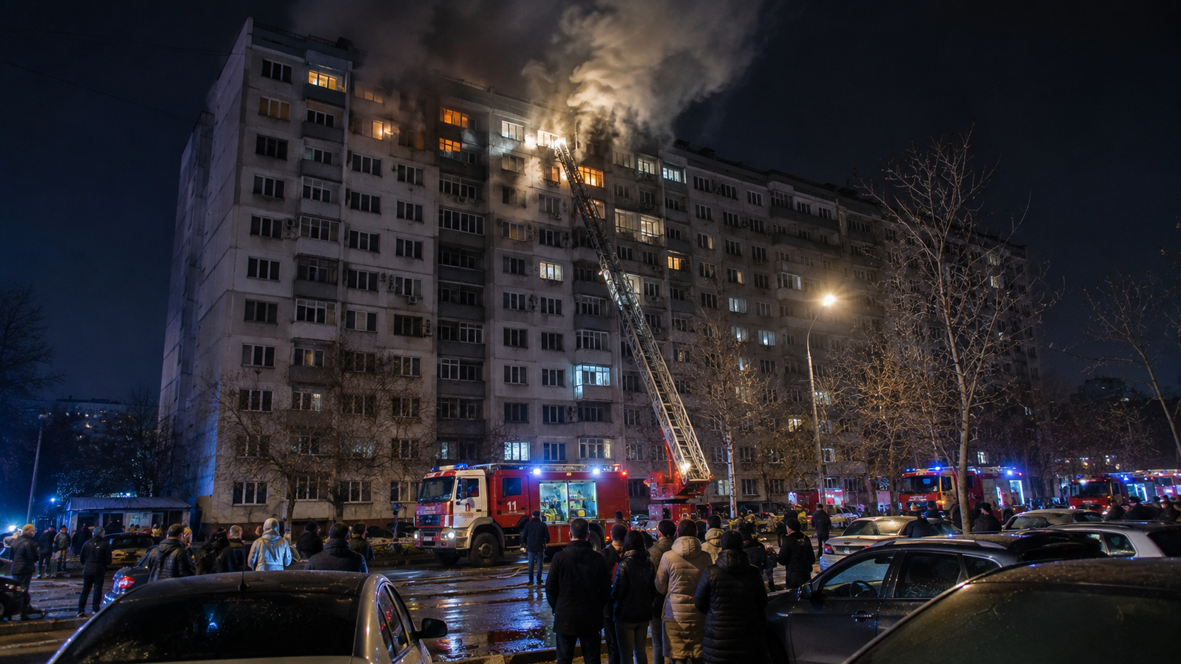 Алматыдағы тұрғын үй өртінде әйел қаза тауып, 148 адам құтқарылды