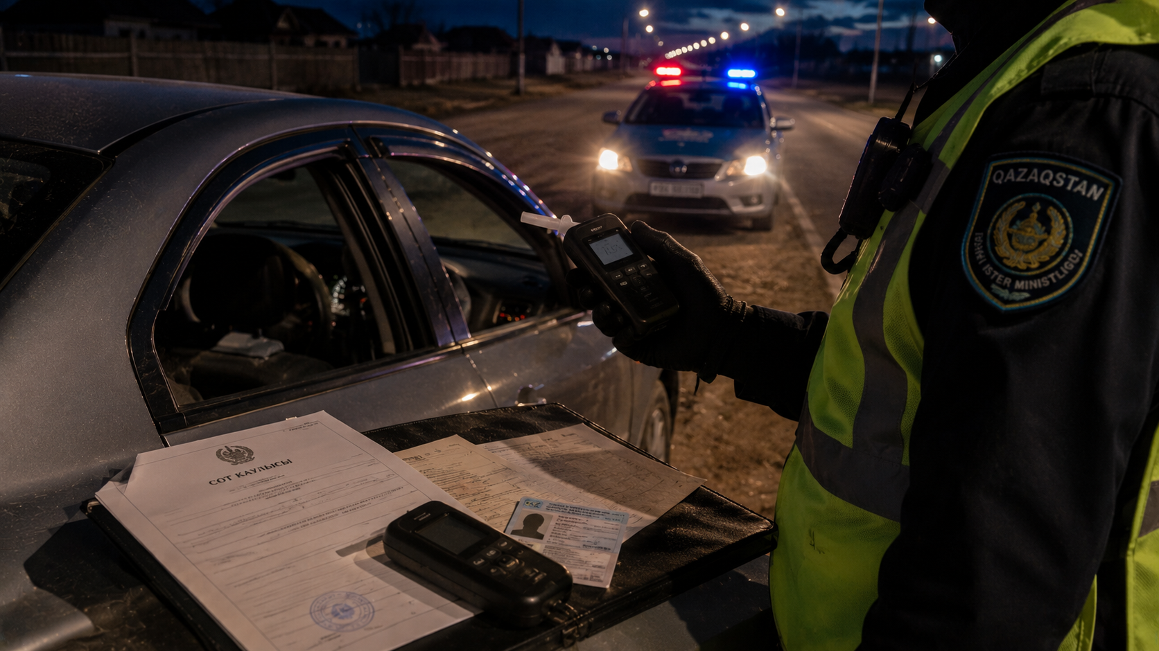 Мас күйінде қайта көлік жүргізген қазақстандық жүргізуші куәлігінен өмір бойына айырылды