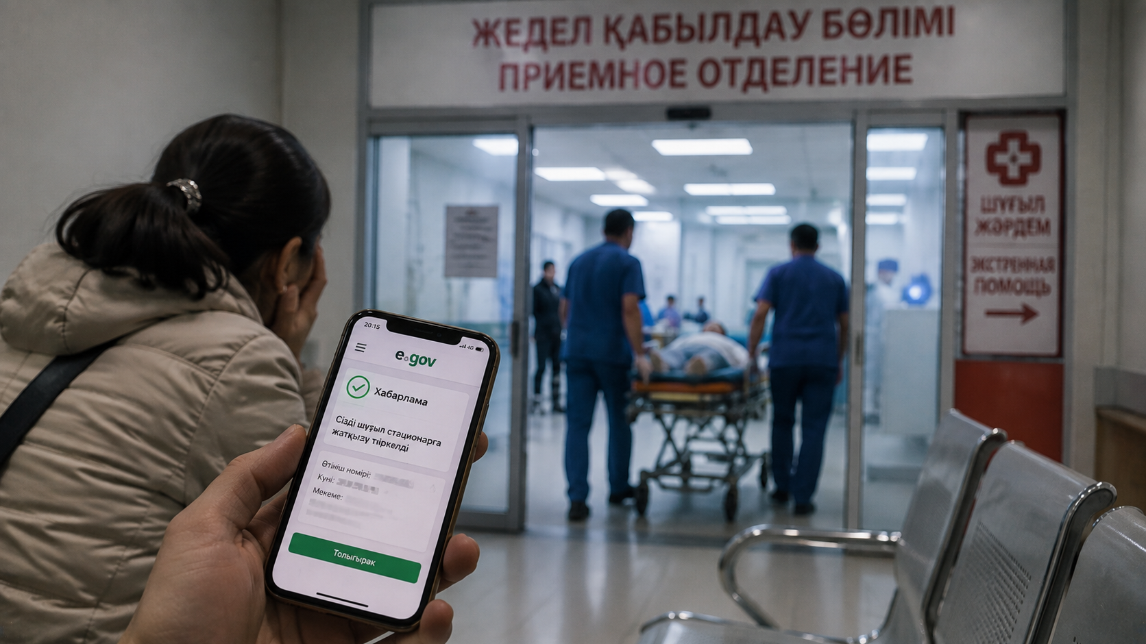 eGov енді адам ауруханаға шұғыл түскенде туыстарына хабар береді