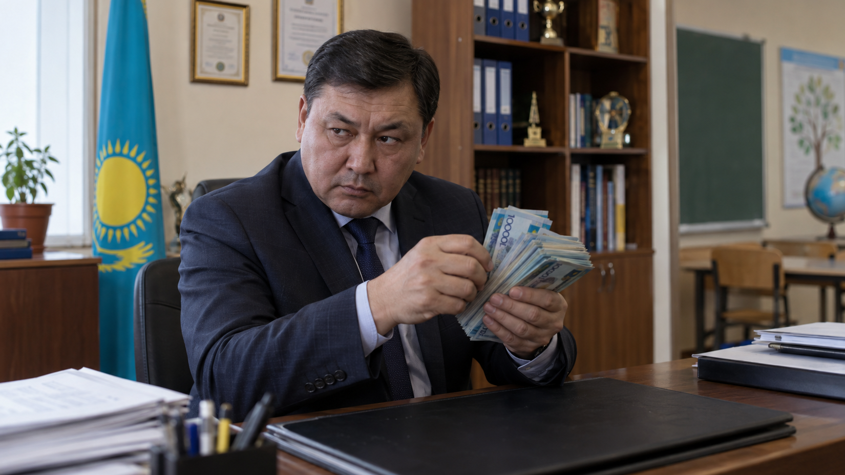 "Парадан бөлек айлығы": Біздегі мектеп директорлары қанша жалақы алады?