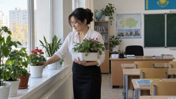 Сыныптағы бөлме гүлдерін алу да мұғалімнің мойнына артылған ба?