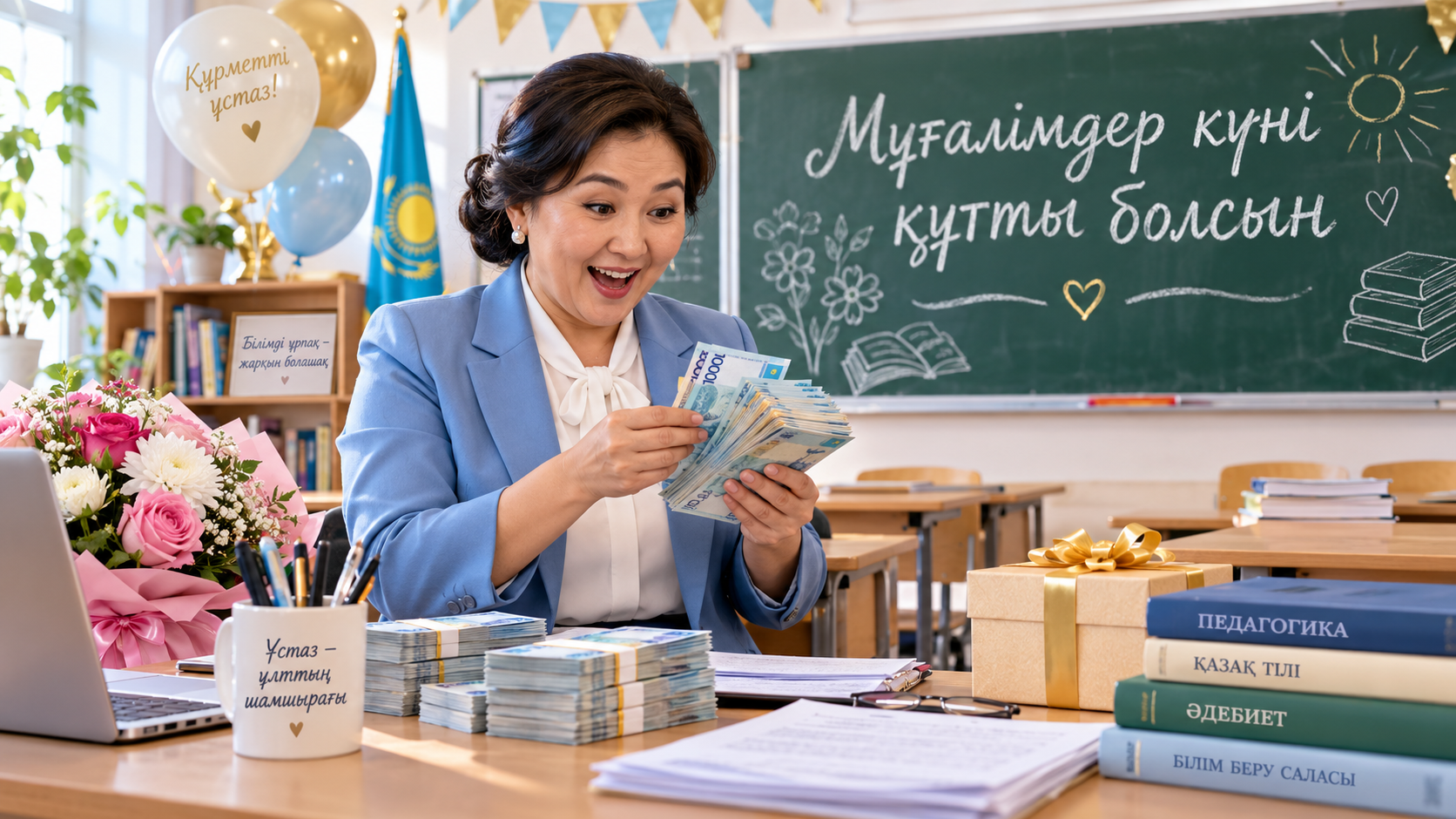 Мұғалімдер күнінде ең қомақты премияны қай өңірдің мұғалімдері алды?