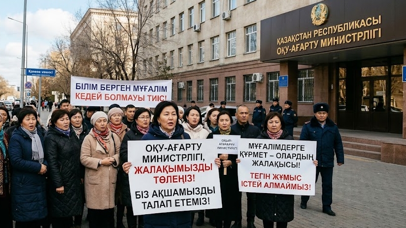 «Ақшамызды қайтарыңдар!»: Аттестациядан шыққан ұстаздардың айғайы күшейе бастады